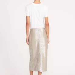 TULIP SKIRT | SILVER -Outlet Attirion Store 1 INGRID TOP TULIP SKIRT SILVER 0239 web