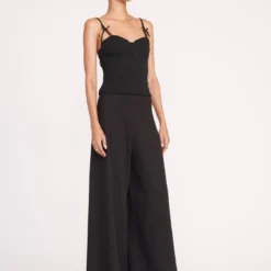 GEORGINA TOP | BLACK -Outlet Attirion Store 179 GEORGINA TOP BLACK CALEB PANT 0649 web