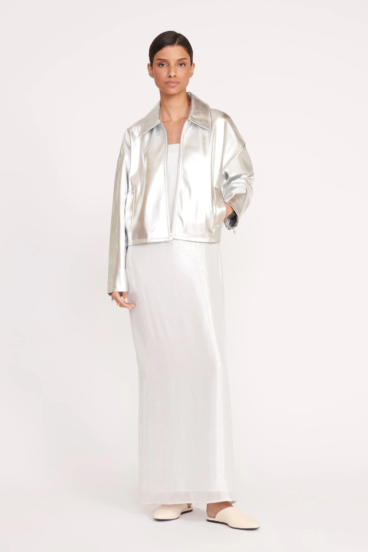 CASEY DRESS | SILVER 5 CASEY DRESS | SILVER - Image 5