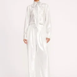 New Release -Outlet Attirion Store 213 MARYN TOP SILVER LUISA PANT SILVER 0539 web