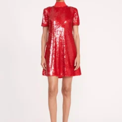 MINI ILANA DRESS | POINSETTIA SEQUINS