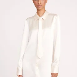 TABITHA DRESS | IVORY 13 TABITHA DRESS | IVORY -Outlet Attirion Store 271 TABITHA TUNIC IVORY BLACK 0213 web