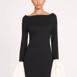 HAWTHORNE DRESS | BLACK IVORY -Outlet Attirion Store 276 HAWTHORNE DRESS BLACK IVORY 0396 web