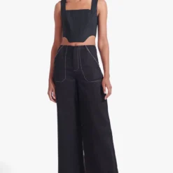 ALICE TOP | BLACK -Outlet Attirion Store Alice Top Black Park Pant Black 01922