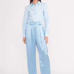 LUISA PANT | FRENCH BLUE SATIN