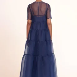 HYACINTH DRESS | NAVY -Outlet Attirion Store Hyacinth Dress Navy 00994 web