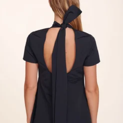 ILANA DRESS | NAVY -Outlet Attirion Store Ilana Dress Navy 009 edit web