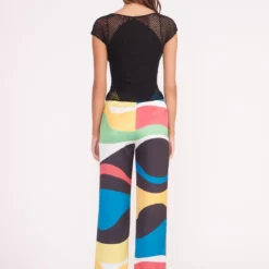 OSCAR PANT | MARBLE WAVE 11 OSCAR PANT | MARBLE WAVE -Outlet Attirion Store JOCELYN TOP BLACK OSCAR PANT MARBLE WAVE 00329 2 web