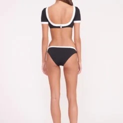 LILY SHORT SLEEVE BIKINI TOP | BLACK WHITE 9 LILY SHORT SLEEVE BIKINI TOP | BLACK WHITE -Outlet Attirion Store LILY TOP GEMMA BOTTOM BLACK WHITE 00509 web