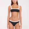 GEMMA BIKINI BOTTOM | BLACK WHITE
