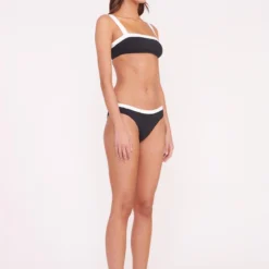 GEMMA BIKINI BOTTOM | BLACK WHITE -Outlet Attirion Store LIV TOP GEMMA BOTTOM BLACK WHITE 00485 web