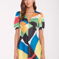 MINI MILLA DRESS | MARBLE WAVE -Outlet Attirion Store MINI MILLA MARBLE WAVE 04756 2 web