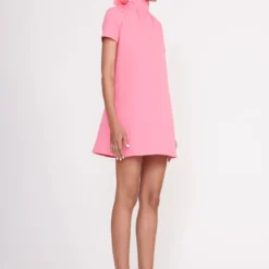 MINI ILANA DRESS | CORAL PINK -Outlet Attirion Store Mini Ilana Dress Coral Pink 00578 web
