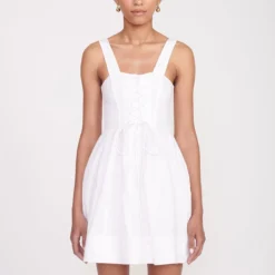 MINI SUTTON DRESS | WHITE -Outlet Attirion Store Mini Sutton Dress White 00501 web fe07487c 0598 4650 964c 3b0ddfe887c9