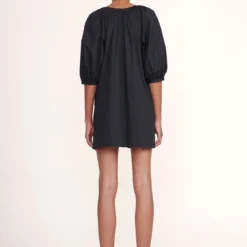 MINI VINCENT DRESS | BLACK -Outlet Attirion Store Mini Vincent Dress Navy 00509 web