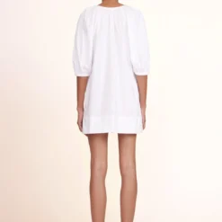 MINI VINCENT DRESS | WHITE -Outlet Attirion Store Mini Vincent Dress White 02598 web