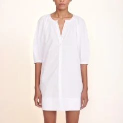 MINI VINCENT DRESS | WHITE -Outlet Attirion Store Mini Vincent Dress White 02599 web