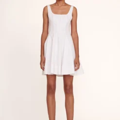 MINI WELLS DRESS | WHITE -Outlet Attirion Store Mini Wells Dress White 175 edit web