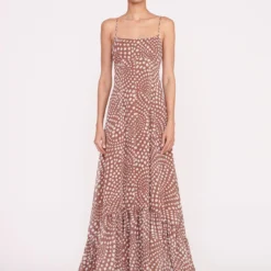 FLORENCE DRESS | CLOVE WAVY DOT