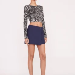 TOUR SKIRT | NAVY -Outlet Attirion Store Pre Fall 024 00726 web