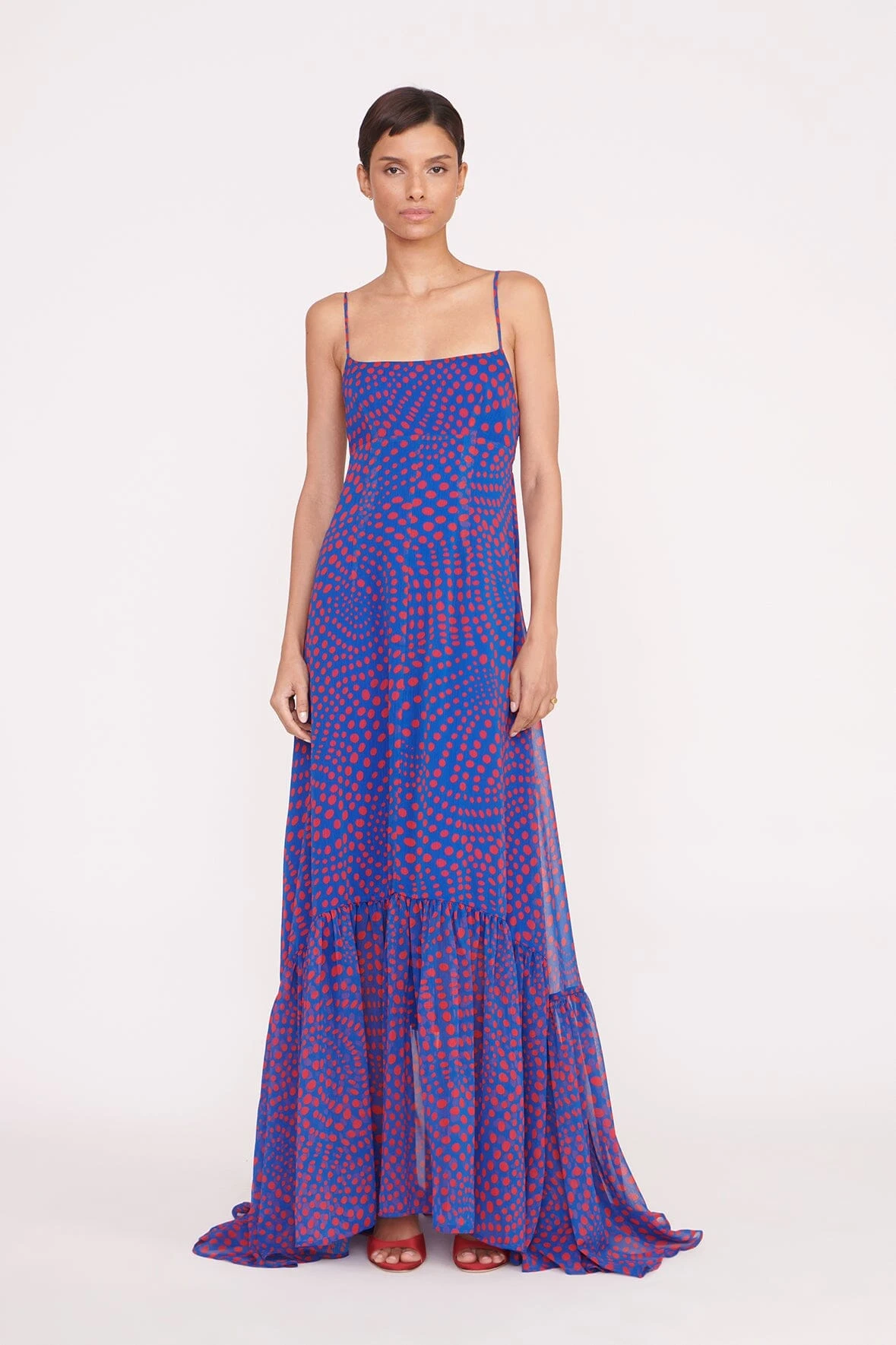 FLORENCE DRESS | LAPIS WAVY DOT 1 FLORENCE DRESS | LAPIS WAVY DOT