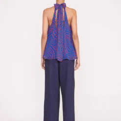 MARLOWE TOP | LAPIS WAVY DOT -Outlet Attirion Store Pre Fall 030 00959 web