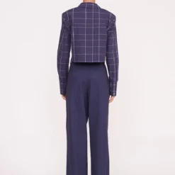 SENECA TOP | NAVY PLAID -Outlet Attirion Store Pre Fall 031 00989 web
