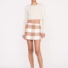 TOUR SKIRT | TOBACCO GINGHAM