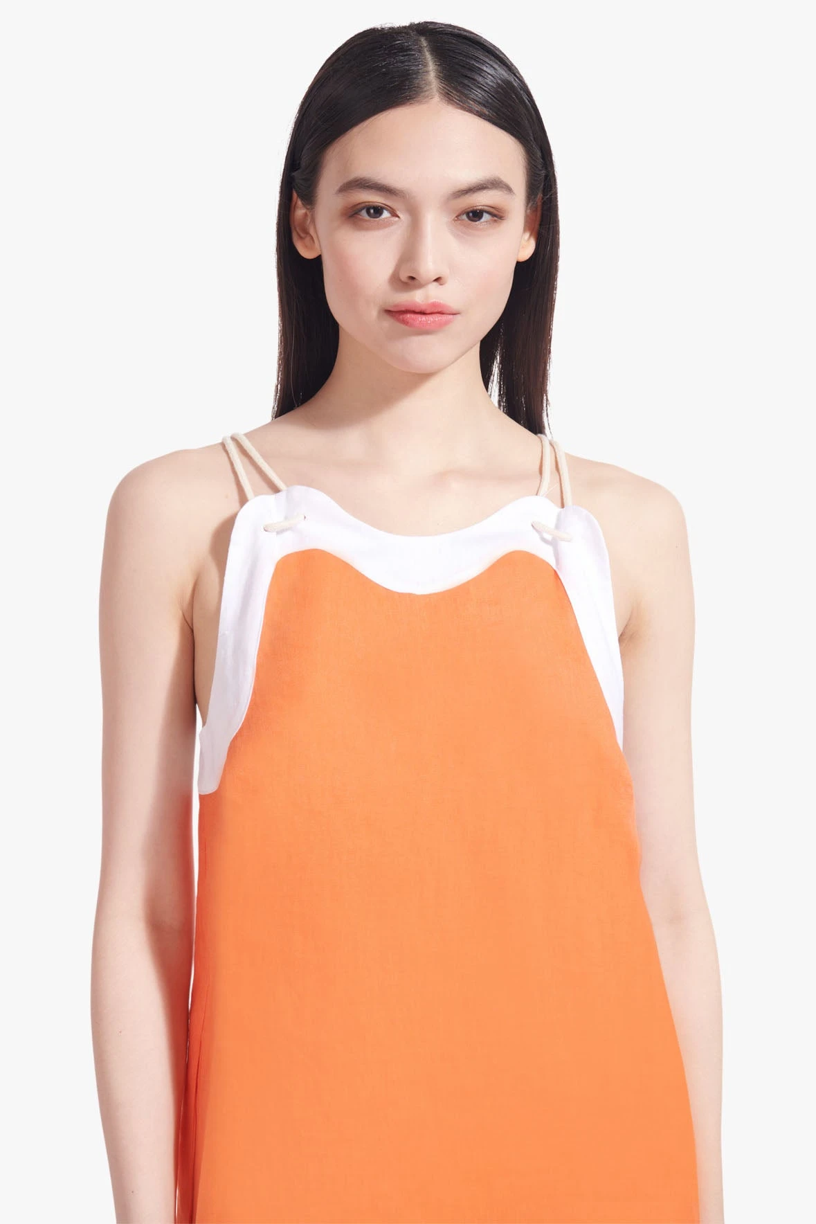 RENATA DRESS | TANGERINE WHITE 3 RENATA DRESS | TANGERINE WHITE - Image 3
