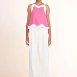 RENATA TOP | BLOSSOM WHITE 9 RENATA TOP | BLOSSOM WHITE -Outlet Attirion Store Renata Top Blossom White Luisa Pant Ivory 02874 web