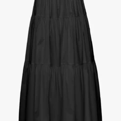 SEA SKIRT | BLACK -Outlet Attirion Store STAUD SEA SKIRT BLACK POPLIN SPRING 21 1