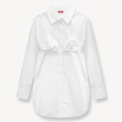 ALITA TUNIC | WHITE -Outlet Attirion Store STAUD ALITA TUNIC WHITE SUPF 23 ECOM 1 1