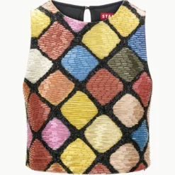 ALORA TOP | DANCE FLOOR -Outlet Attirion Store STAUD ALORATOP DANCEFLOOR ECOM 1