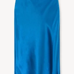 ANGELA SKIRT | ISLAND BLUE -Outlet Attirion Store STAUD ANGELA SKIRT ISLAND BLUE SUPF 23 ECOM 1