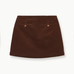 ANNETTE SKIRT | MAHOGANY 14 ANNETTE SKIRT | MAHOGANY -Outlet Attirion Store STAUD ANNETTE SKIRT MAHOGANY FALL 23 ECOM 1 1