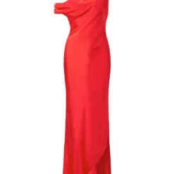 ASHANTI DRESS | RED ROSE -Outlet Attirion Store STAUD ASHANTIDRESS REDROSE ECOM 1 scaled