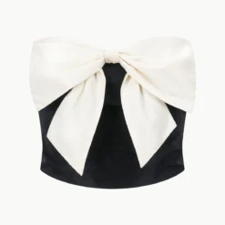 ATTICUS TOP | BLACK IVORY -Outlet Attirion Store STAUD ATTICUSTOP BLACKIVORY ECOM 1