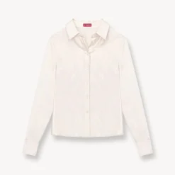 BOGART TOP | IVORY -Outlet Attirion Store STAUD BOGART WOVEN TOP IVORY FALL 23 ECOM 1