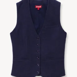 BRETT VEST | NAVY 10 BRETT VEST | NAVY -Outlet Attirion Store STAUD BRETT VEST NAVY SUPF 23 ECOM 1