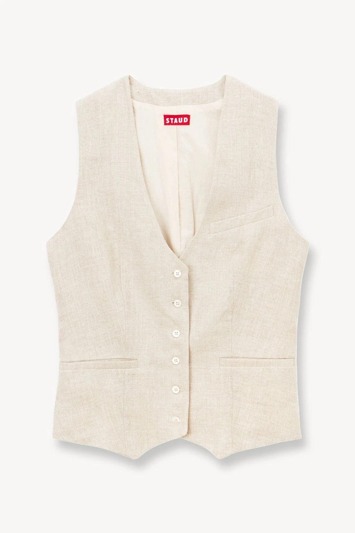 BRETT VEST | OAT MILK 3 BRETT VEST | OAT MILK - Image 3