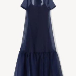 Outlet Attirion Store -Outlet Attirion Store STAUD CALLUNA DRESS NAVY HOLIDAY 22 ECOM 1