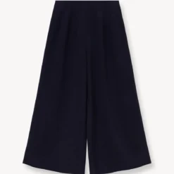 CROPPED CALEB PANT | NAVY -Outlet Attirion Store STAUD CROPPED CALEB PANT NAVY SPRING 23 ECOM 1