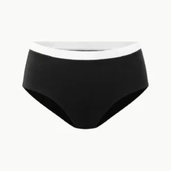 DEVON HIGH RISE BIKINI BOTTOM | BLACK WHITE -Outlet Attirion Store STAUD DEVONHIRISEBIKINI BOTTOM BLACKWHITE SUPF 23 ECOM 1 1