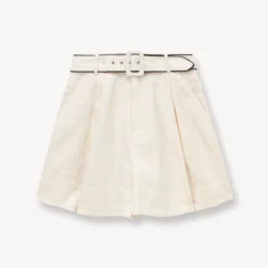 ERIS SHORT | NATURAL BLACK -Outlet Attirion Store STAUD ERIS SHORT NATURAL BLACK SPRING 23 ECOM 1