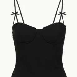 GEORGINA TOP | BLACK -Outlet Attirion Store STAUD GEORGINATOP BLACK ECOM 1