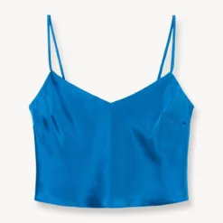 GRACIE TOP | ISLAND BLUE -Outlet Attirion Store STAUD GRACIE TOP ISLAND BLUE SUPF 23 ECOM 1