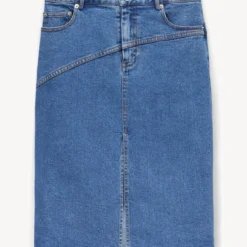 HUDSON SKIRT | MEDIUM WASH 10 HUDSON SKIRT | MEDIUM WASH -Outlet Attirion Store STAUD HUDSON SKIRT MEDIUM WASH HOLIDAY 22 ECOM 1