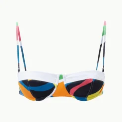 JO BALCONETTE BIKINI TOP | MARBLE WAVE -Outlet Attirion Store STAUD JOBALCONETTEBIKINI TOP MARBLEWAVEV2 SUPF 23 ECOM 1