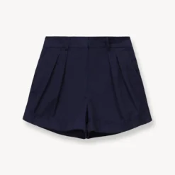 LUISA SHORT | NAVY 14 LUISA SHORT | NAVY -Outlet Attirion Store STAUD LUISA SHORT NAVY SUPF 23 ECOM 1 4