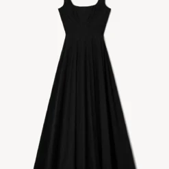WELLS MAXI DRESS | BLACK -Outlet Attirion Store STAUD MAXI WELLS DRESS BLACK HOLIDAY 22 ECOM 1